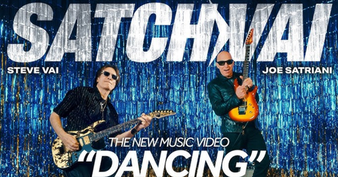 SATCHVAI Band: de knotsgekke videoclip van ‘Dancing’ met Brendon Small van Dethklok