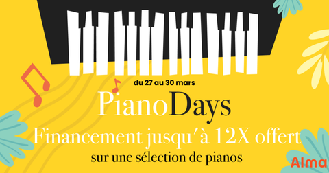 Piano Days : Financement jusquâĂ 12x offert et promos sur plusieurs marques