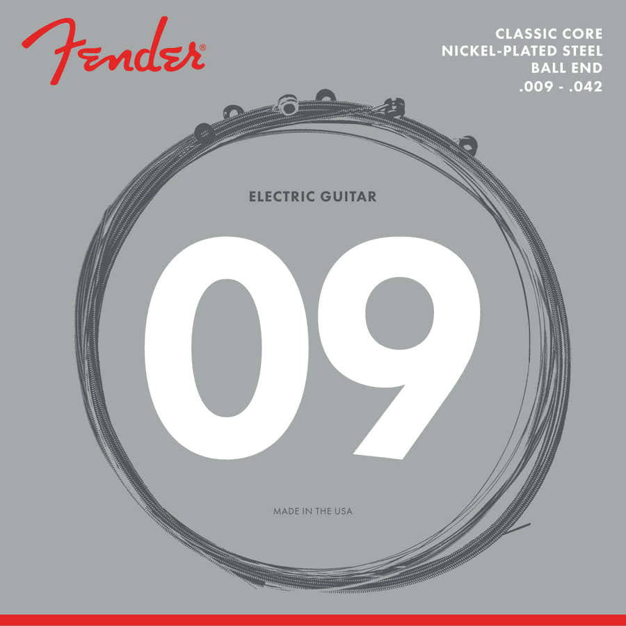 CLASSIC CORE ELECTRIC GUITAR STRINGS 255L Nickel-PLATED STEEL BALL ENDS (.009-.042)
