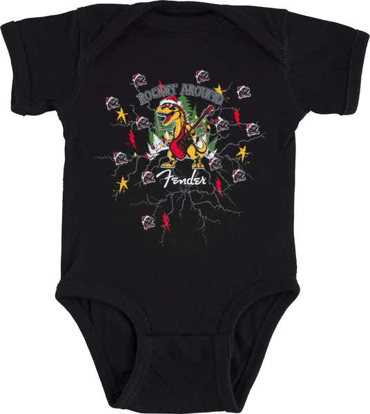 Fender "6-12M" Babyromper Kerstdinosaurus 2025