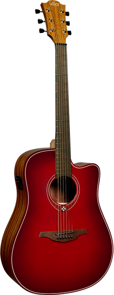 Lâg Tramontane Special T-Red-DCE Dreadnought Ctw Rood Burst