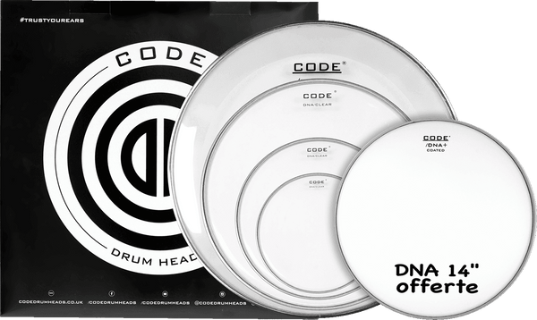 Volledige Set DNA Clear 10/12/16/22 + 14" DNA Gecoat