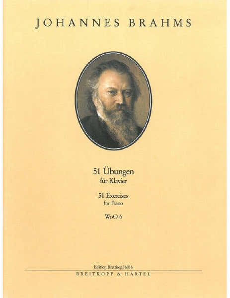 Edition Breitkopf Brahms J. - 51 Exercices - Piano
