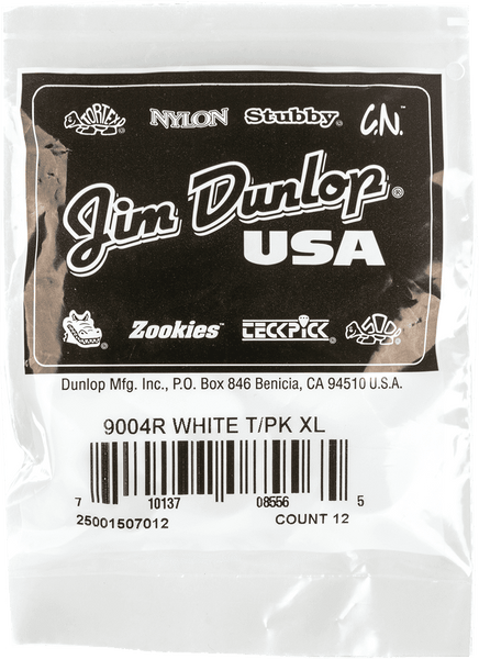 Dunlop 12 x Thumbpick White XL