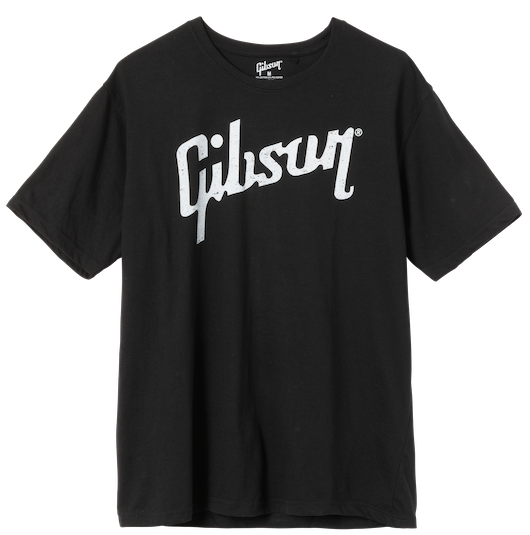 "M" Lifestyle Gibson Logo T-shirt met vintage look Zwart
