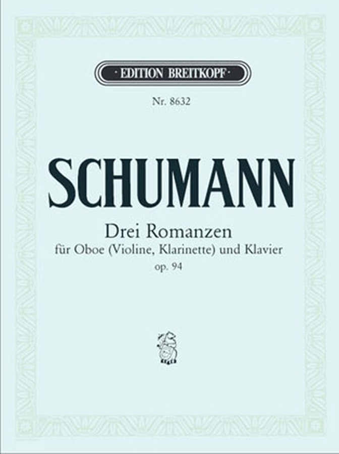 Schumann R. - 3 Romances Op. 94 - Hobo (of Viool of Klarinet), Piano
