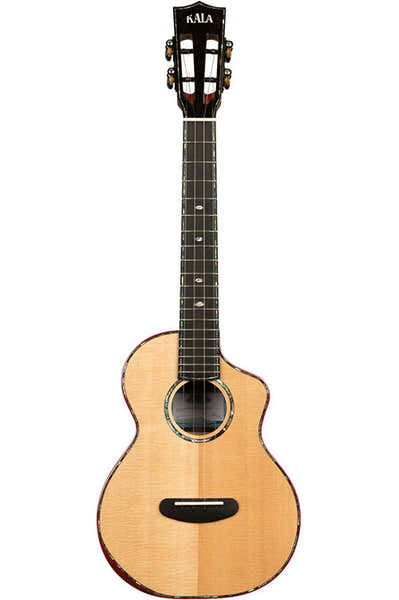 Kala Contour Deluxe All Solid Gloss Spruce Rosewood Tenor CW + gigbag