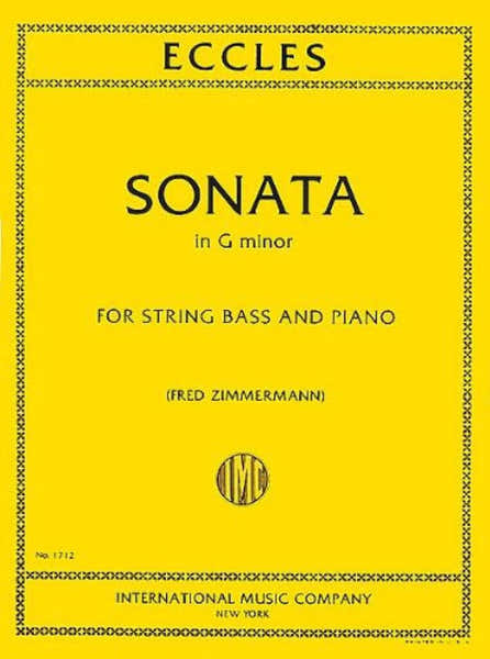 IMC Eccles Henry - Sonate En Sol Mineur - Contrebasse Piano