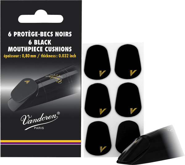 Vandoren Zwarte Mondstukbeschermers (X6 Stuks)