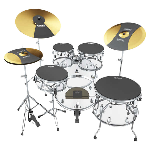 Evans Demperset SoundOff Fusion 10/12/14/14 - 18 tot 26 + bekkens