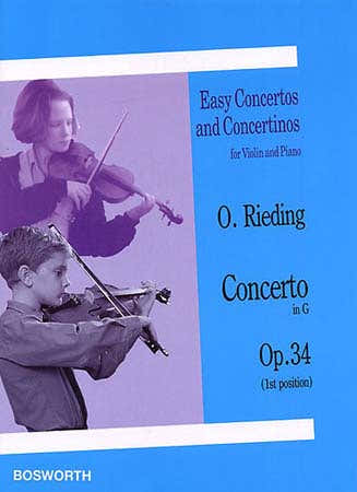 Bosworth Rieding - Concerto In G Op.34 - Violon Piano