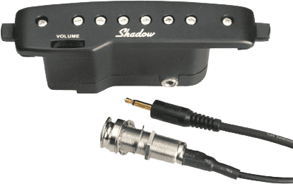 Shadow SH145 GOLD ACTIVE SOUNDHOLE HUMBUCKER WITH VOLUME CONTROL