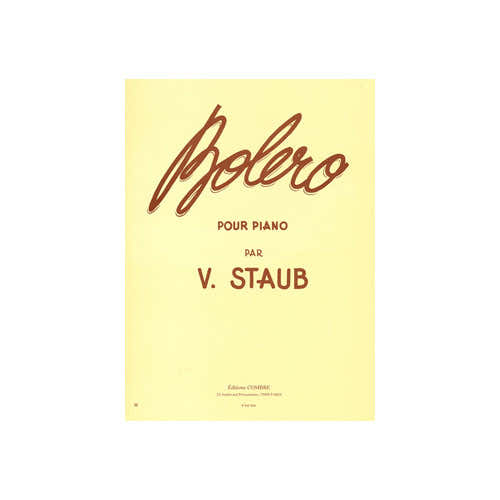 Combre Staub - Boléro - Piano