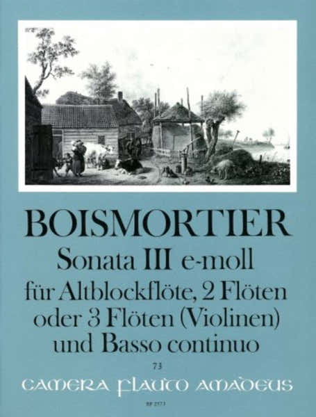 Boismortier - Sonate III Op.34 E-moll - Conducteur & Parties
