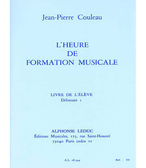L'Heure De Formation Musicale Débutant Vol.1 (Leerling) - Couleau