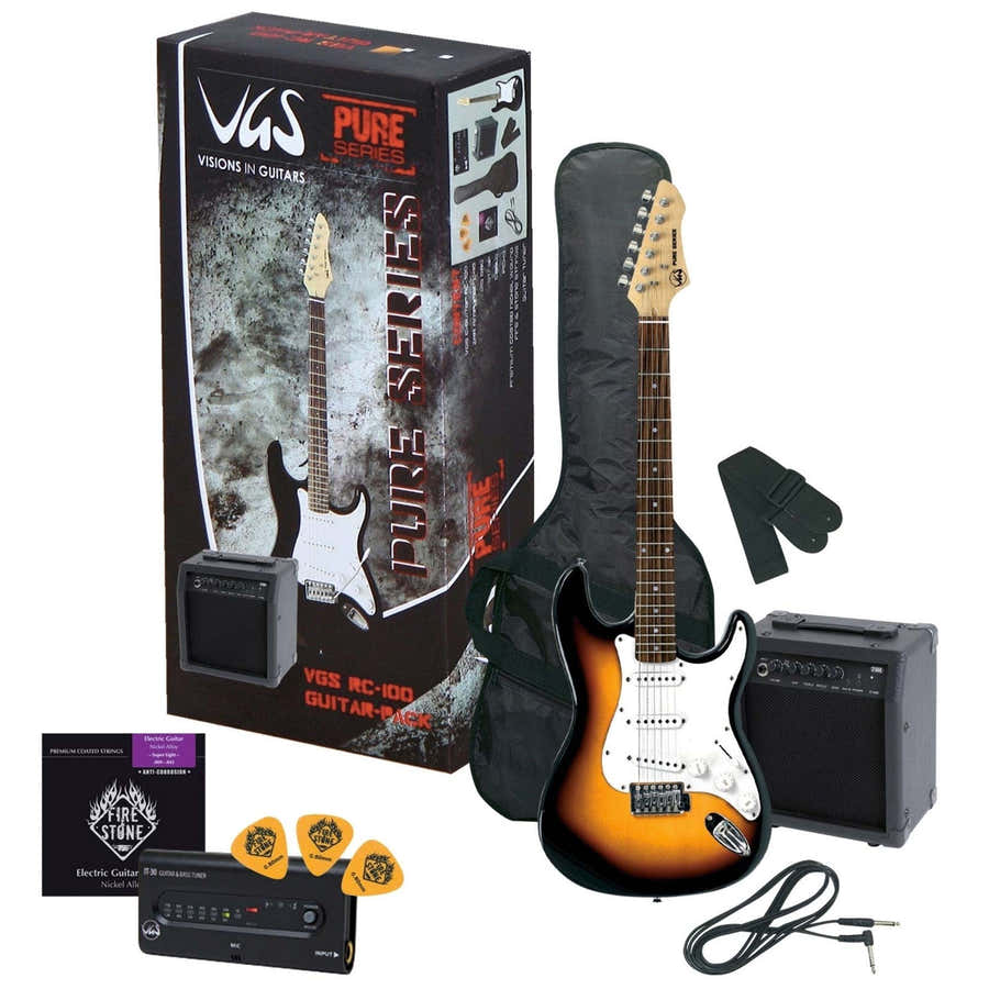 E-Gitaar Rc-100 Guitar Pack 3-Tone Sunburst