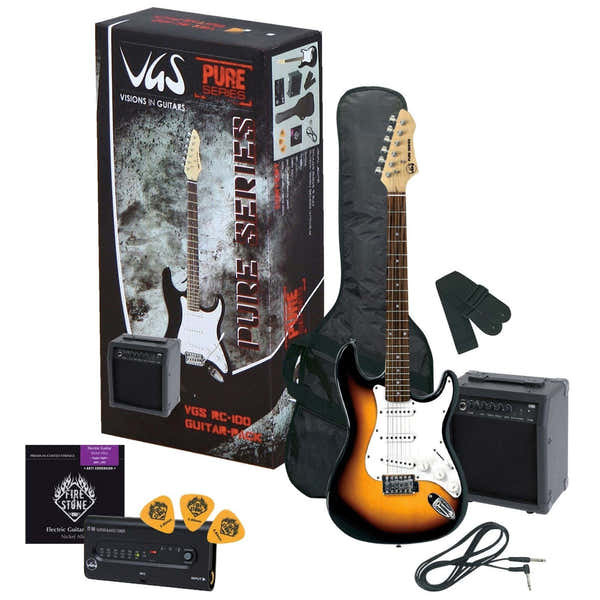 E-Gitaar Rc-100 Guitar Pack 3-Tone Sunburst