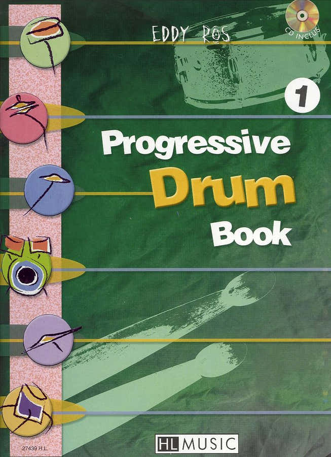 Ros Eddy - Progressive Drum Book 1 + CD - Drums