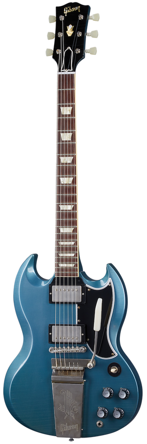 Sg Standard 1964 Heruitgave met Maestro Ultra Light Aged Pelham Blue Cs Mlc
