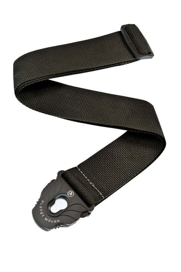 Planet Lock gitaarband van polypropyleen zwart
