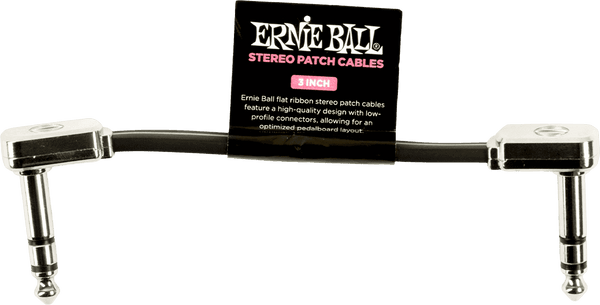 Ernie Ball CABLES INSTRUMENT PATCH TRS - THIN & FLAT ELBOW - 7.5 CM
