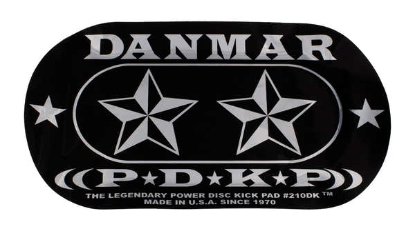 Danmar 210DKST - Zelfklevend Bassdrum-Pad Voor Dubbel Pedaal - Star
