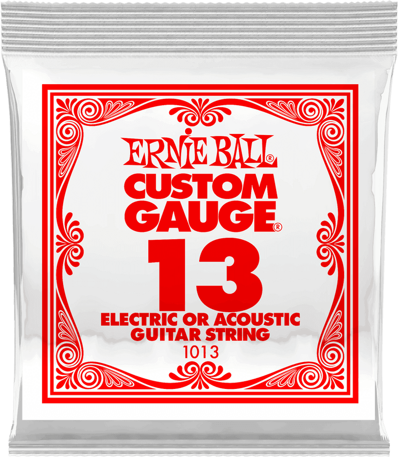 .013 PLAIN STEEL ELECTRIC OR ACOUSTIC GUITAR STINGS