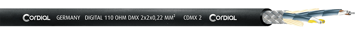 DMX REEL 2 PAIRS 0,22MM DOUBLE-SHIELDED - 100M