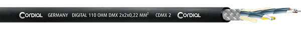 Cordial DMX REEL 2 PAIRS 0,22MM DOUBLE-SHIELDED - 100M