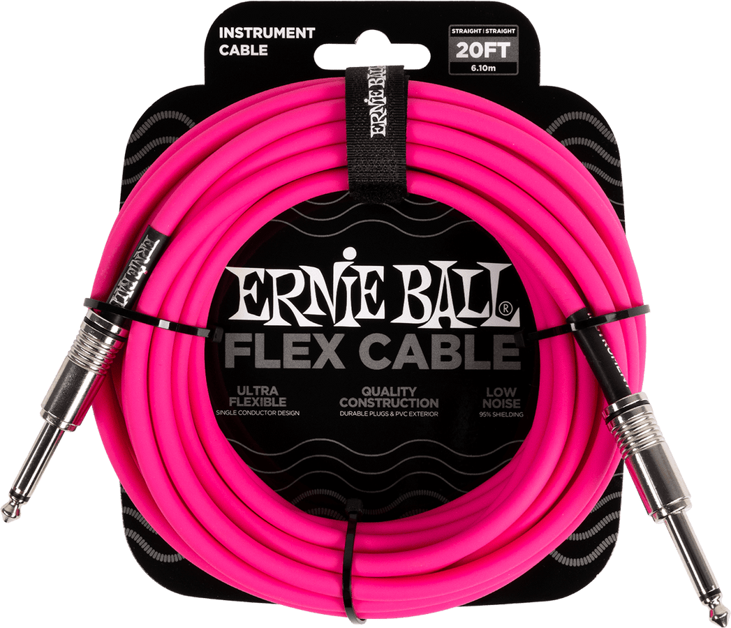 Instrumentkabels Flex Jack/jack 6M Roze