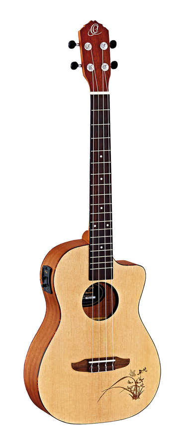 Bariton-ukulele sparrenhout CW EQ