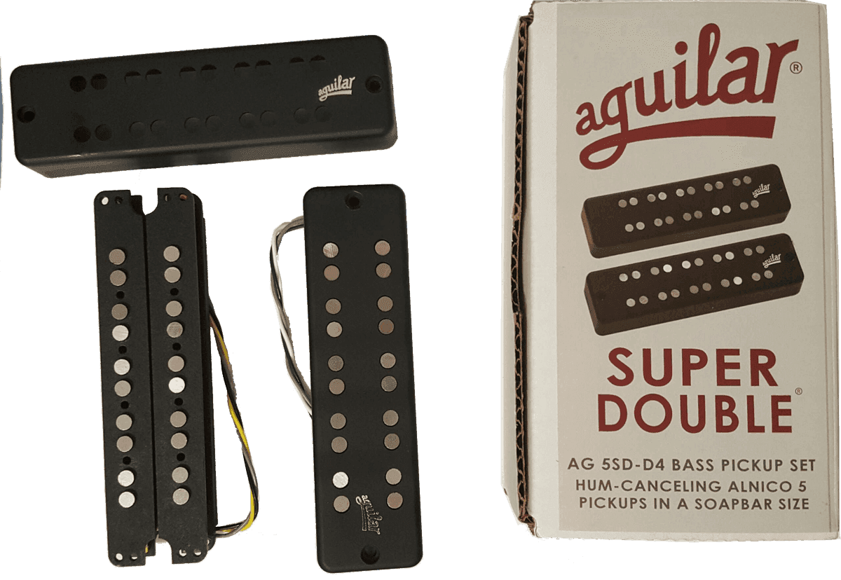 SOAPBAR BASS PICKUP SUPER DOUBLE KIT 5 STRINGS TYPE D4
