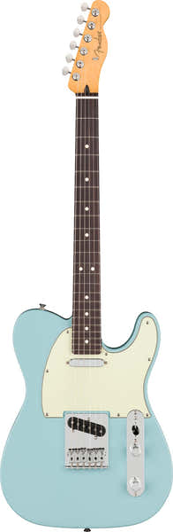 Fender Telecaster 75 Jaar Player II, Palissander toets. Daphneblauw