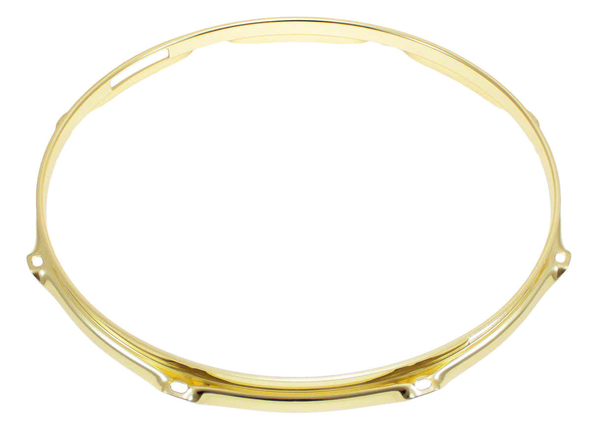 Drumhoepel 12" 8 Spanbouten Snare Goud Super Triple Flange 2.3mm