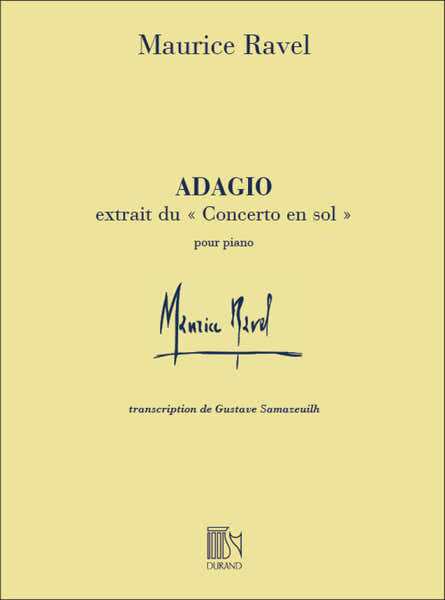 Durand Ravel M. - Adagio - Piano