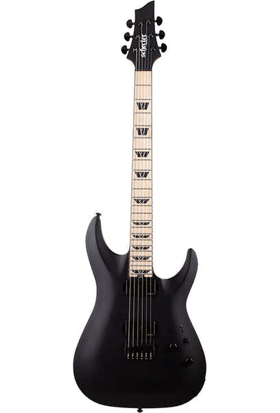 Schecter C-1 Sls Custom - Satijn zwart