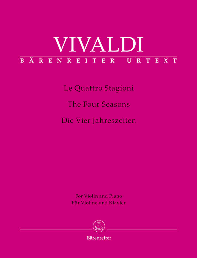 Vivaldi Onio - Les 4 Saisons Op.8 Nr. 1-4 - Violon Corde Basse Continue