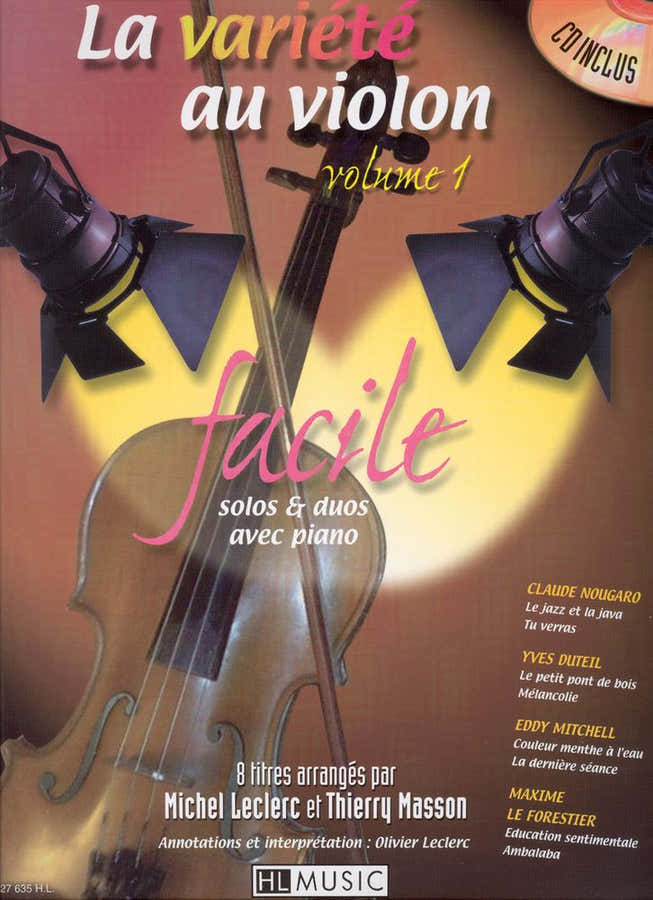 LECLERC M./ MASSON T. - LA VARIETE AU VIOLON VOL.1 + CD - VIOLON