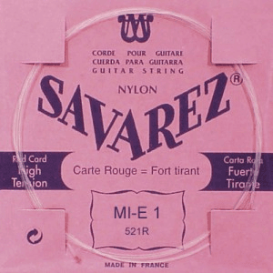Savarez CORDE A L'UNITE 526R MI GRAVE - ROUGE- TIRANT NORMAL