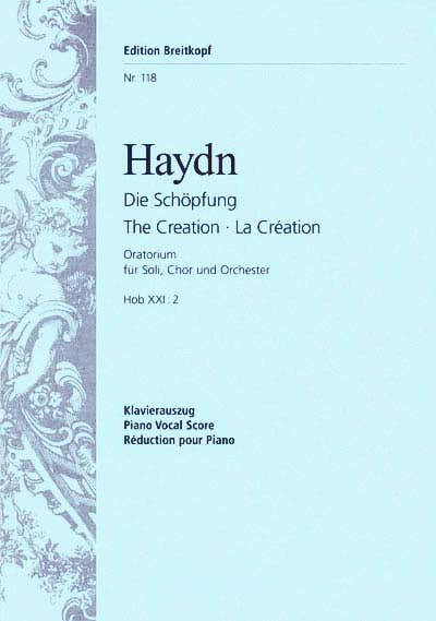 Edition Breitkopf Haydn Joseph - Die Schopfung Hob Xxi: 2