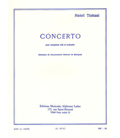 Tomasi Henri - Concerto Pour Saxophone Alto et Orchestre
