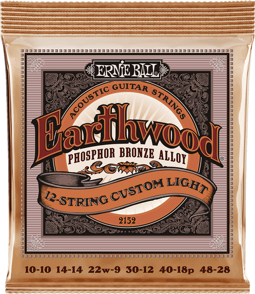 Ernie Ball EARTHWOOD PHOSPHOR BRONZE CUSTOM LIGHT/12 STRINGS 10-48