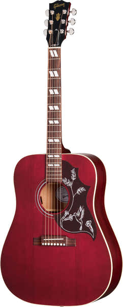 Gibson Acoustic Hummingbird Speciaal Satijn Wijnrood Modern