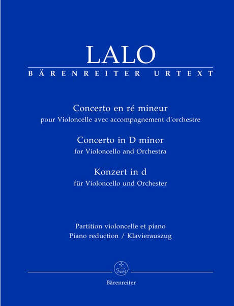 Barenreiter Lalo Edouard - Concerto En Re Mineur - Violoncelle Piano