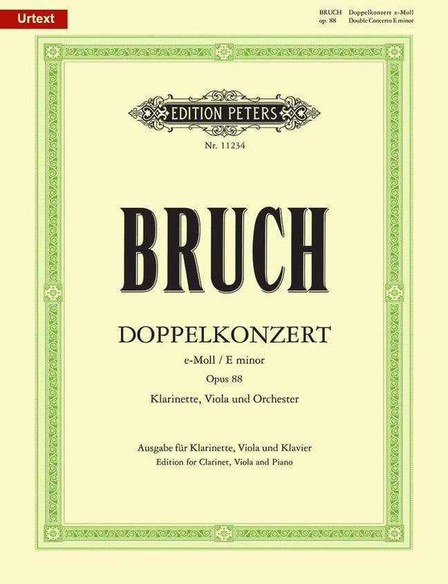 Bruch Max - Double Concerto Op.88 - Clarinette Alto & Piano