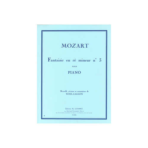 Mozart - Fantasie nr. 3 in d klein - Piano