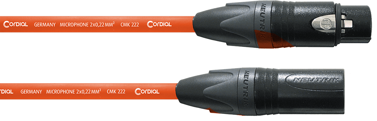 Microfoonkabel XLR 5 M Oranje