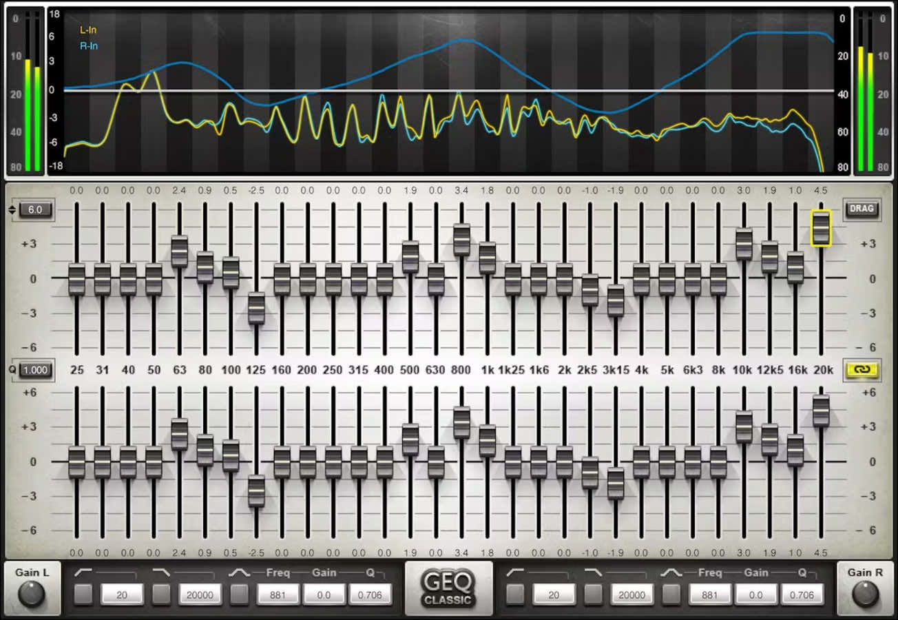 GEQ Grafische equalizer