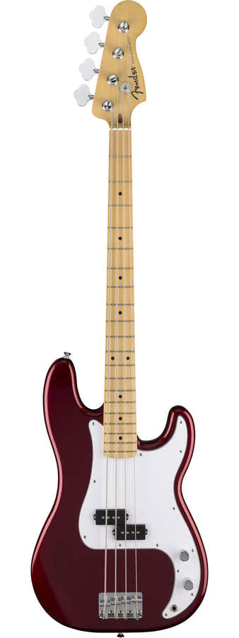 Standaard Precision Bass MN witte slagplaat Candy Cola