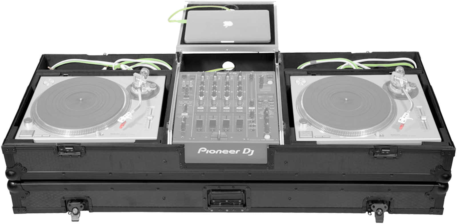 Flight DJ-console Mixer 12'' / SL-1210 Technics W LTS Zwart